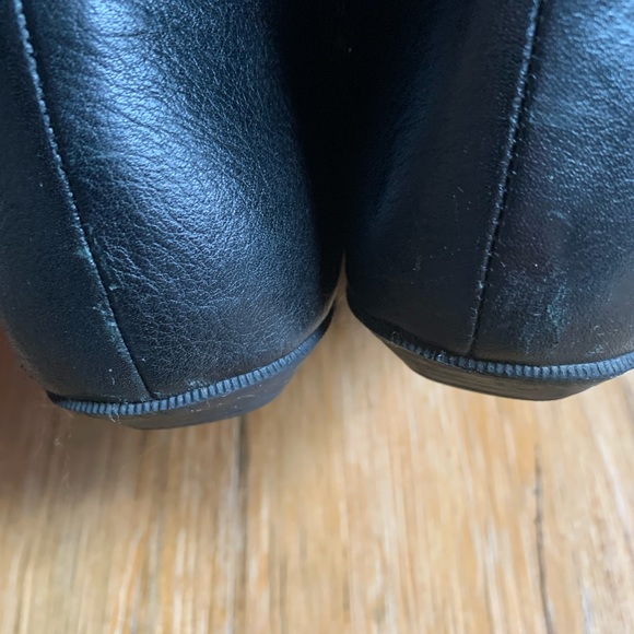 Vintage Black Zip Up Leather Booties - Picture 5 of 5